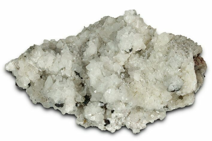 Scalenohedral Calcite Crystals on Pyrite and Sphalerite - Mexico #330557